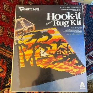 Latch Hook Rug Kit Vintage mid century modern design